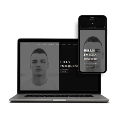Photographer portfolio website for Ilija Ristich by TechnoLogic Web