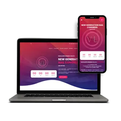 Ecommerce website for a congress, New Generation Nail Congress by TechnoLogic Web